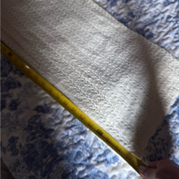 Cream Swim crotchet knit 2 piece Coverup with Flowing Palazzo Pants - Picture 6 of 10